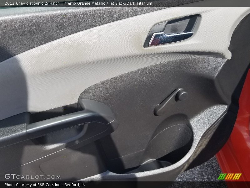 Inferno Orange Metallic / Jet Black/Dark Titanium 2012 Chevrolet Sonic LS Hatch