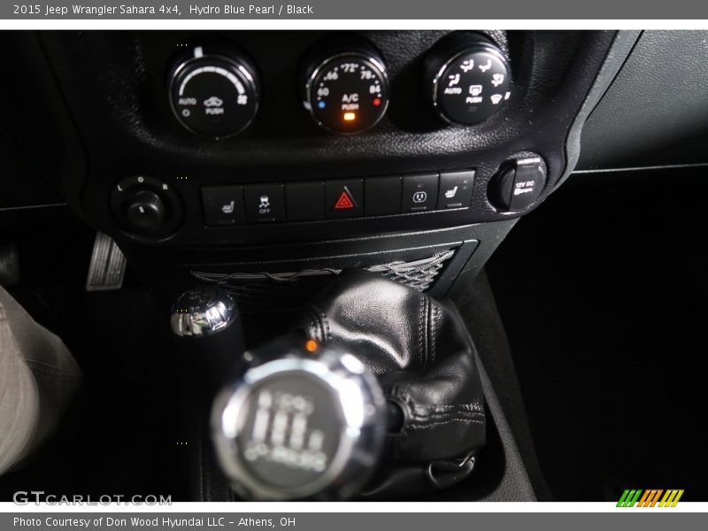 Hydro Blue Pearl / Black 2015 Jeep Wrangler Sahara 4x4