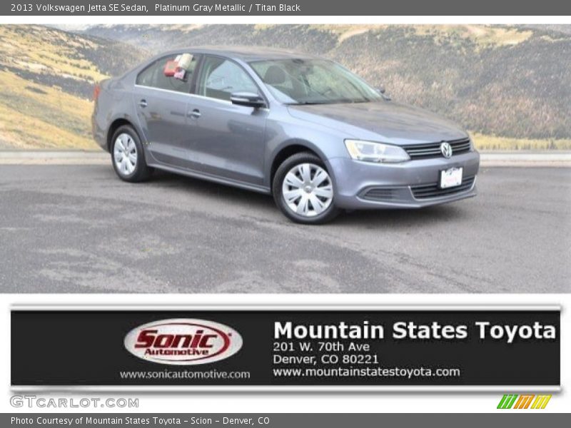 Platinum Gray Metallic / Titan Black 2013 Volkswagen Jetta SE Sedan