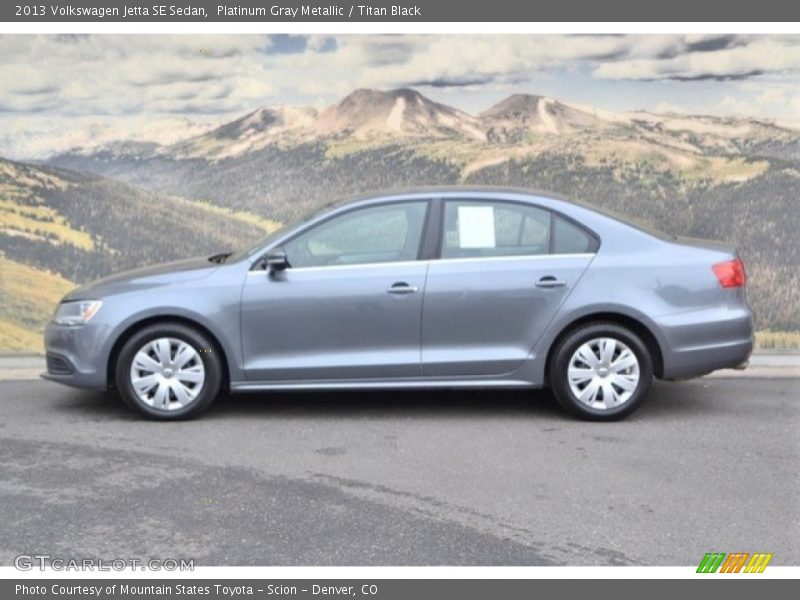 Platinum Gray Metallic / Titan Black 2013 Volkswagen Jetta SE Sedan