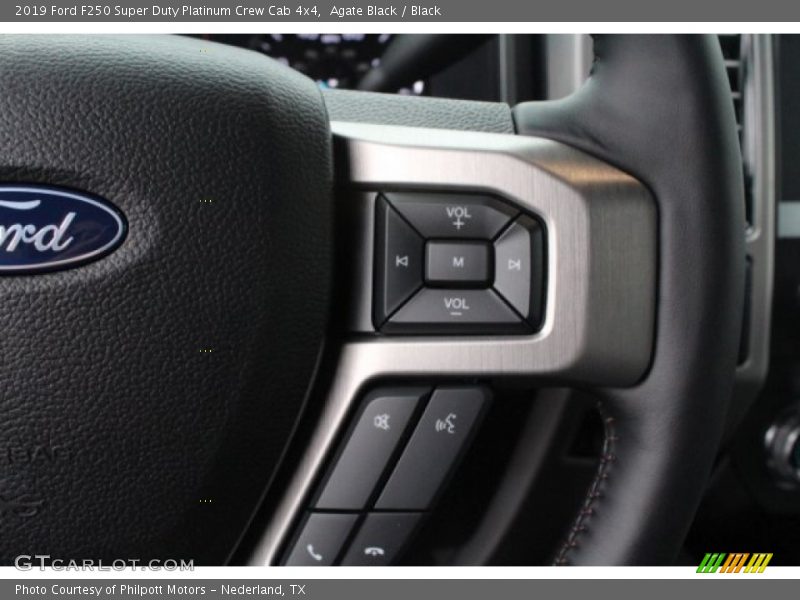 Agate Black / Black 2019 Ford F250 Super Duty Platinum Crew Cab 4x4
