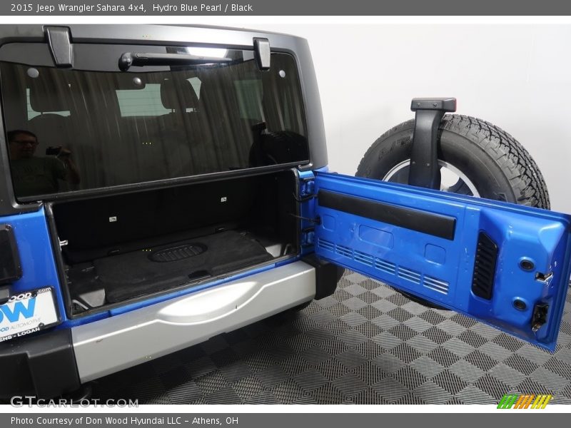 Hydro Blue Pearl / Black 2015 Jeep Wrangler Sahara 4x4