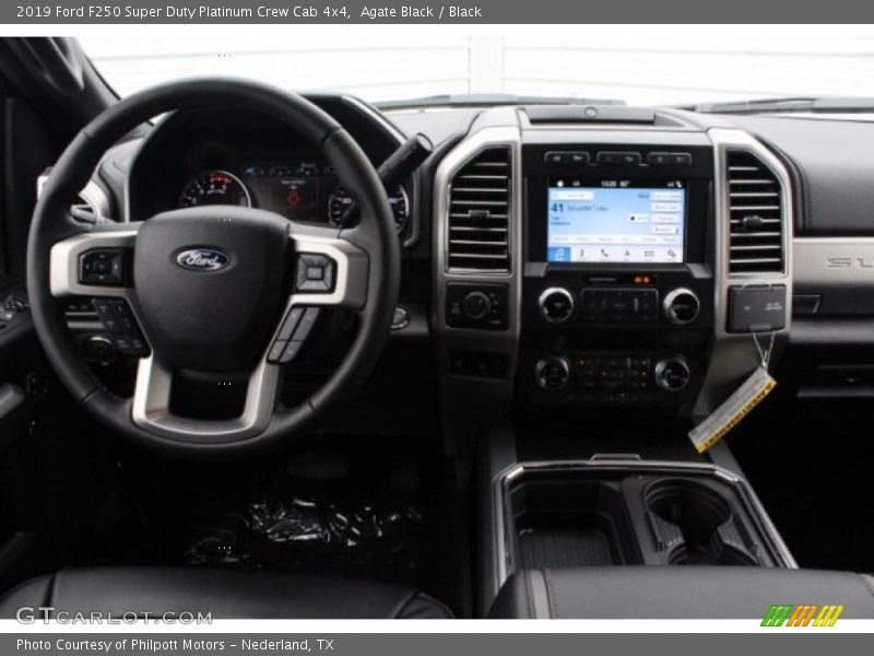 Agate Black / Black 2019 Ford F250 Super Duty Platinum Crew Cab 4x4
