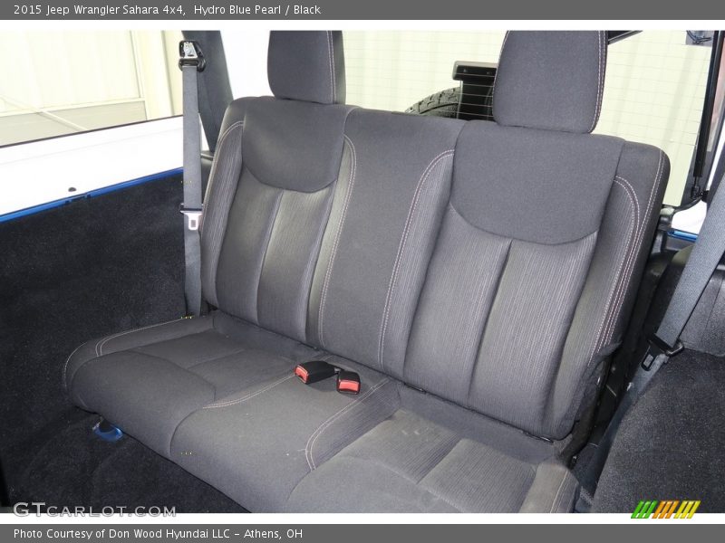 Hydro Blue Pearl / Black 2015 Jeep Wrangler Sahara 4x4