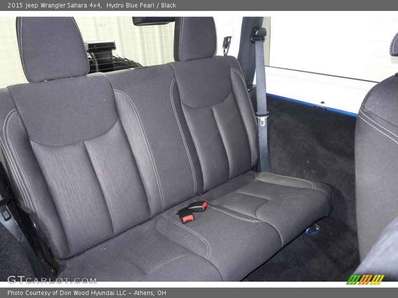 Hydro Blue Pearl / Black 2015 Jeep Wrangler Sahara 4x4
