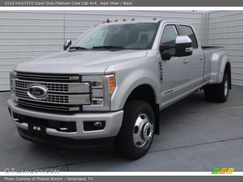 Ingot Silver / Black 2019 Ford F350 Super Duty Platinum Crew Cab 4x4