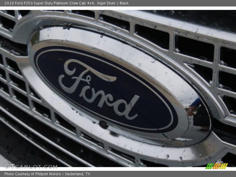 Ingot Silver / Black 2019 Ford F350 Super Duty Platinum Crew Cab 4x4