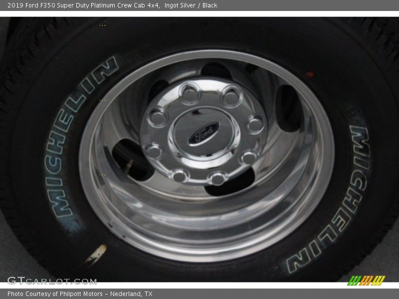 Ingot Silver / Black 2019 Ford F350 Super Duty Platinum Crew Cab 4x4