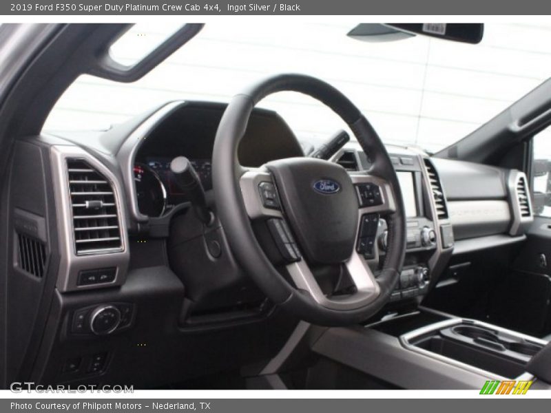 Ingot Silver / Black 2019 Ford F350 Super Duty Platinum Crew Cab 4x4