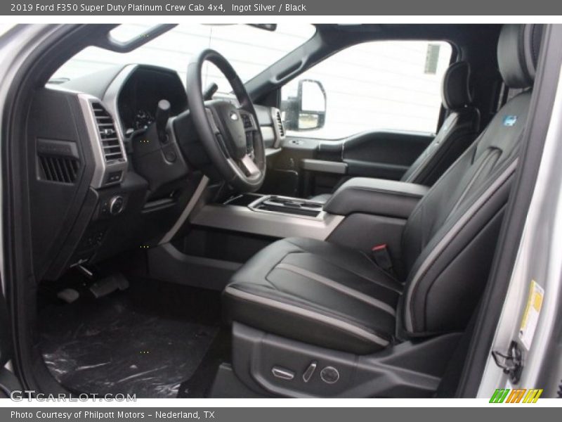 Ingot Silver / Black 2019 Ford F350 Super Duty Platinum Crew Cab 4x4