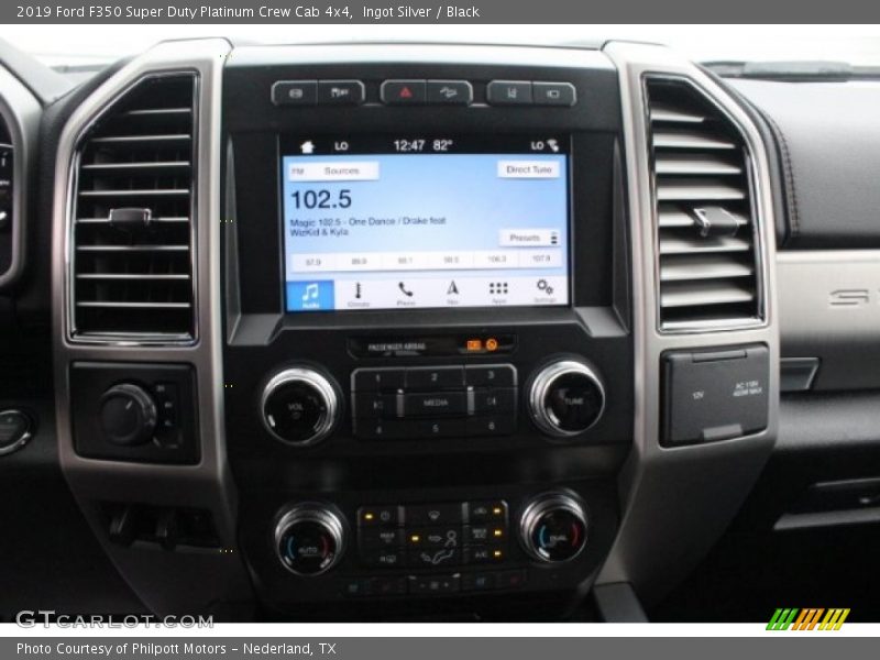 Ingot Silver / Black 2019 Ford F350 Super Duty Platinum Crew Cab 4x4