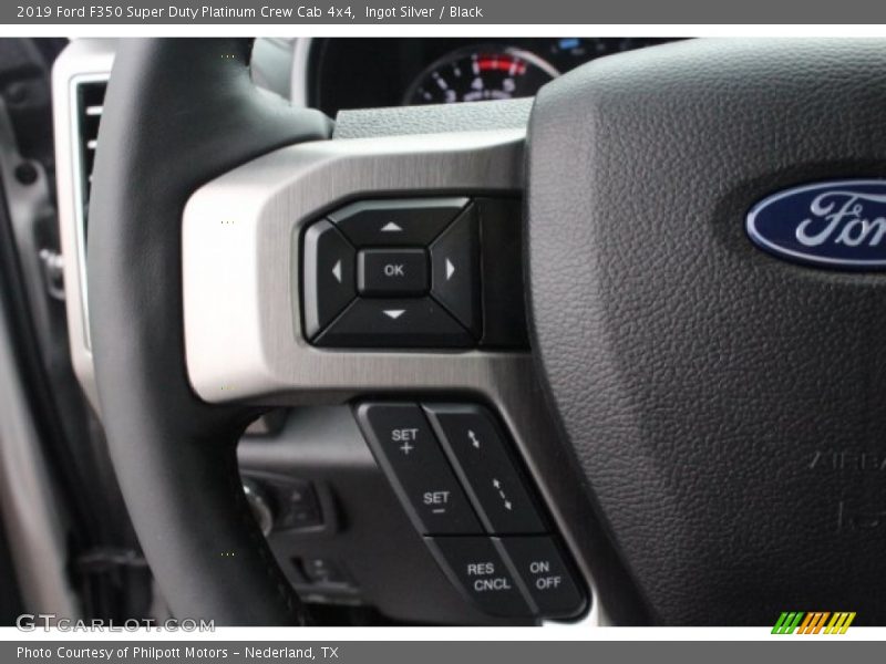 Ingot Silver / Black 2019 Ford F350 Super Duty Platinum Crew Cab 4x4