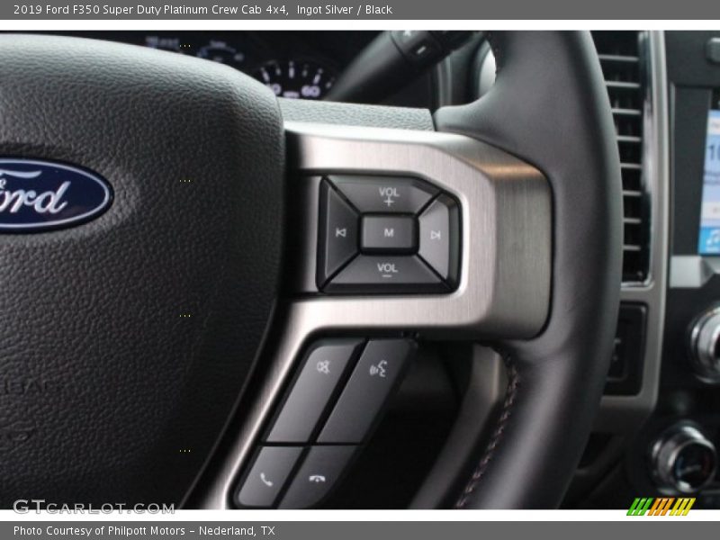 Ingot Silver / Black 2019 Ford F350 Super Duty Platinum Crew Cab 4x4