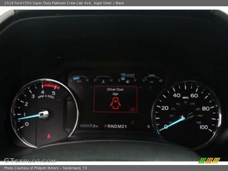 Ingot Silver / Black 2019 Ford F350 Super Duty Platinum Crew Cab 4x4