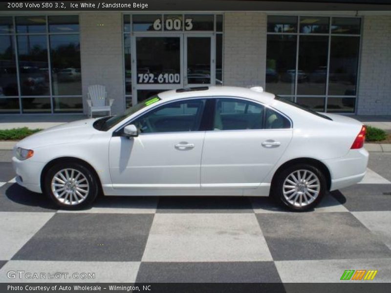 Ice White / Sandstone Beige 2008 Volvo S80 3.2