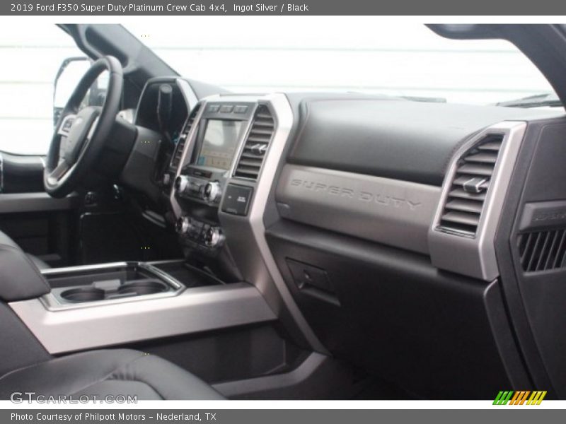 Ingot Silver / Black 2019 Ford F350 Super Duty Platinum Crew Cab 4x4