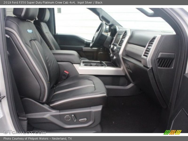 Ingot Silver / Black 2019 Ford F350 Super Duty Platinum Crew Cab 4x4