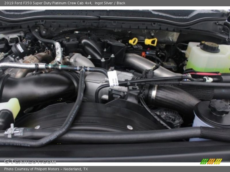 Ingot Silver / Black 2019 Ford F350 Super Duty Platinum Crew Cab 4x4