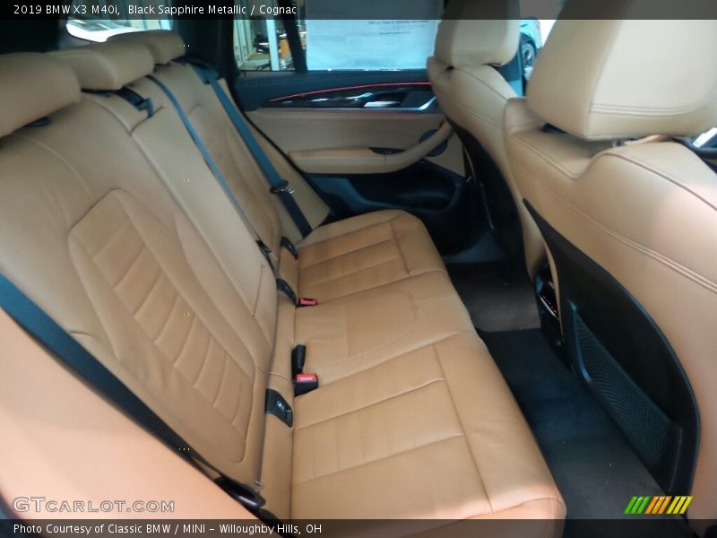 Black Sapphire Metallic / Cognac 2019 BMW X3 M40i