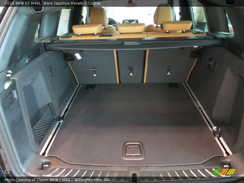 Black Sapphire Metallic / Cognac 2019 BMW X3 M40i