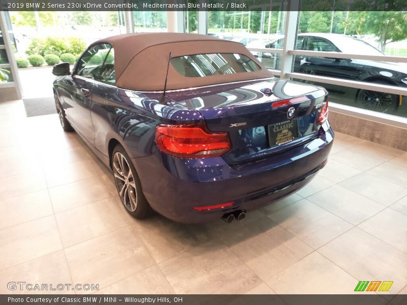 Mediterranean Blue Metallic / Black 2019 BMW 2 Series 230i xDrive Convertible