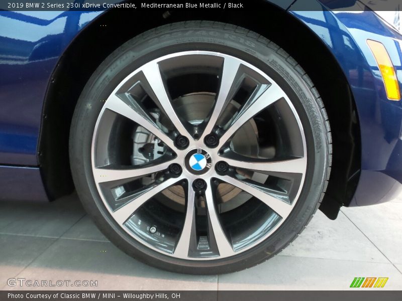 Mediterranean Blue Metallic / Black 2019 BMW 2 Series 230i xDrive Convertible