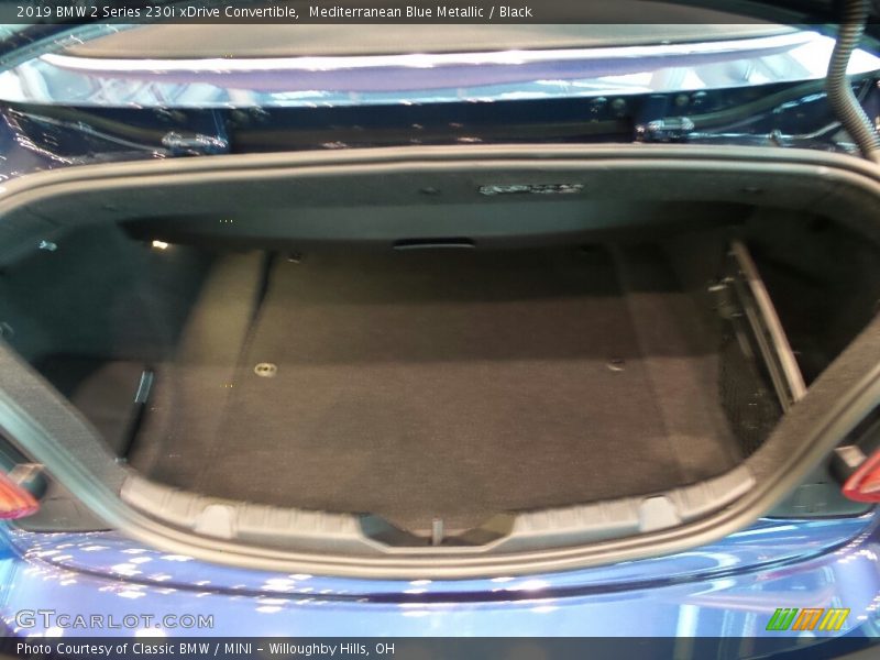 Mediterranean Blue Metallic / Black 2019 BMW 2 Series 230i xDrive Convertible
