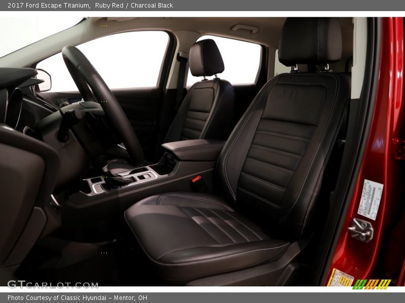 Ruby Red / Charcoal Black 2017 Ford Escape Titanium