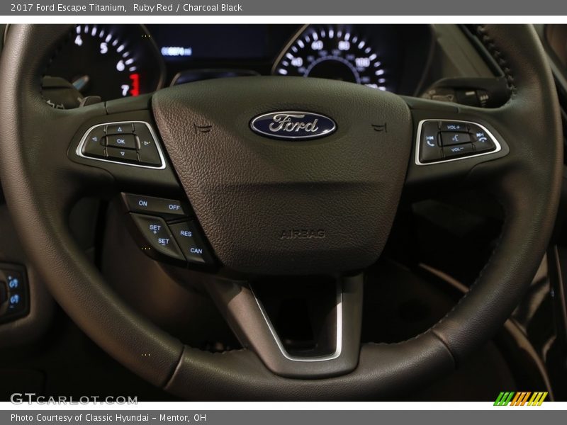 Ruby Red / Charcoal Black 2017 Ford Escape Titanium