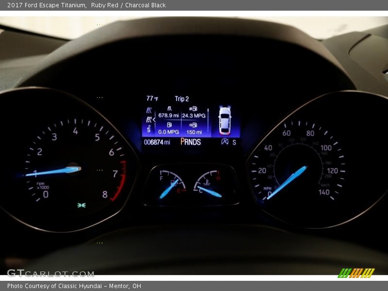 Ruby Red / Charcoal Black 2017 Ford Escape Titanium