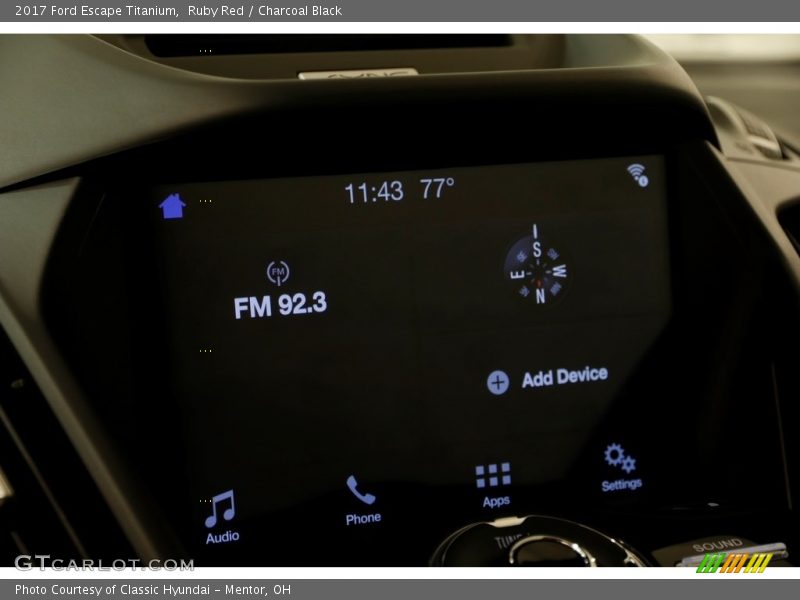 Ruby Red / Charcoal Black 2017 Ford Escape Titanium