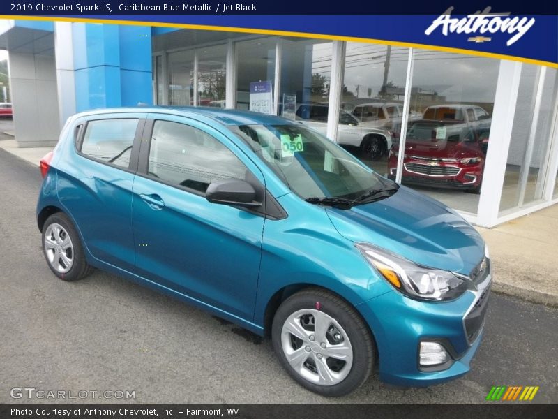 Caribbean Blue Metallic / Jet Black 2019 Chevrolet Spark LS