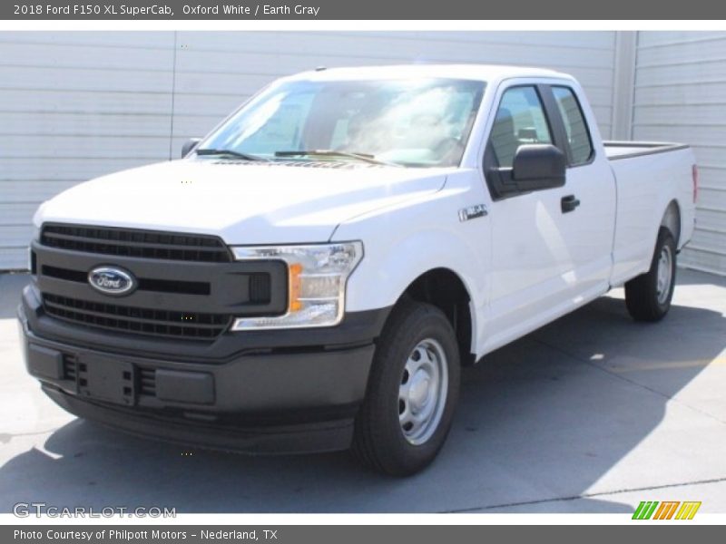 Oxford White / Earth Gray 2018 Ford F150 XL SuperCab