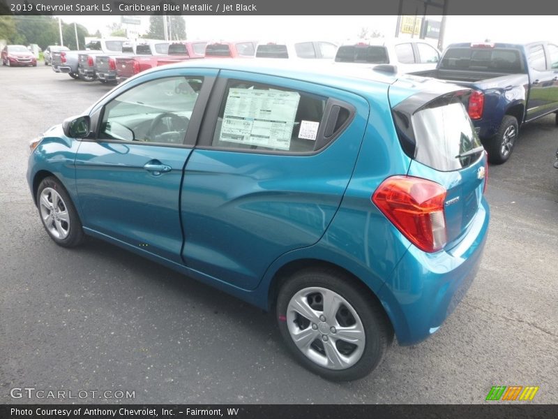 Caribbean Blue Metallic / Jet Black 2019 Chevrolet Spark LS