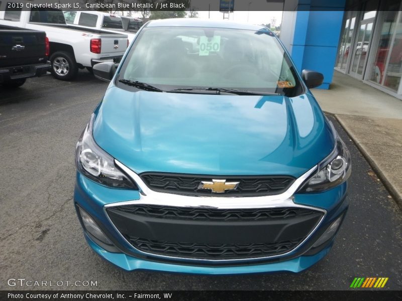 Caribbean Blue Metallic / Jet Black 2019 Chevrolet Spark LS