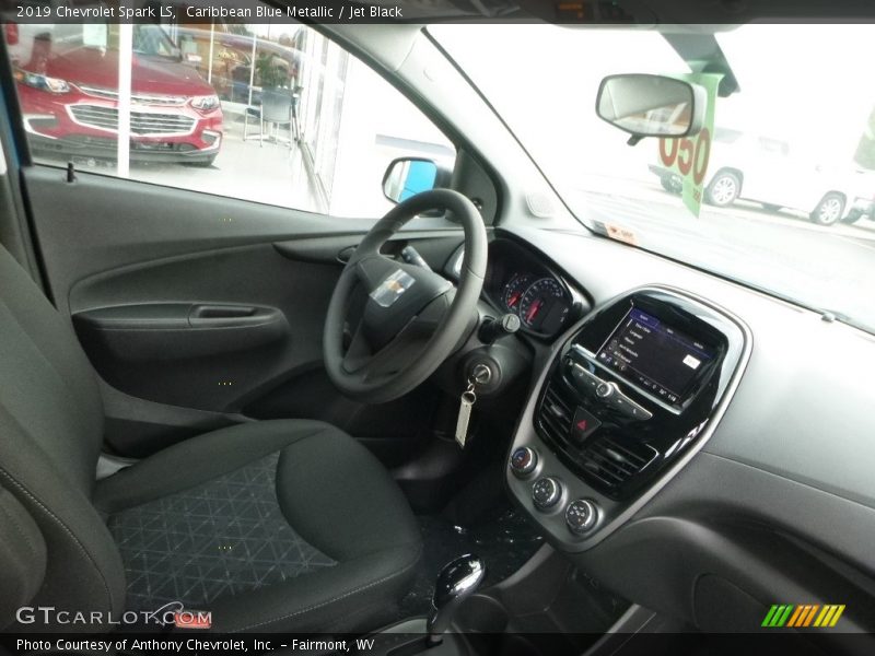 Caribbean Blue Metallic / Jet Black 2019 Chevrolet Spark LS