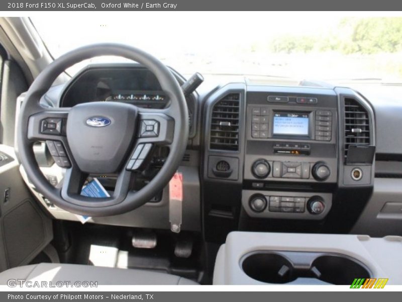 Oxford White / Earth Gray 2018 Ford F150 XL SuperCab