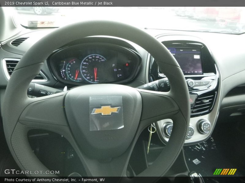 Caribbean Blue Metallic / Jet Black 2019 Chevrolet Spark LS