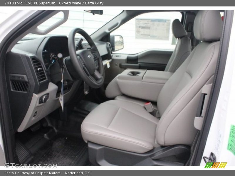 Oxford White / Earth Gray 2018 Ford F150 XL SuperCab