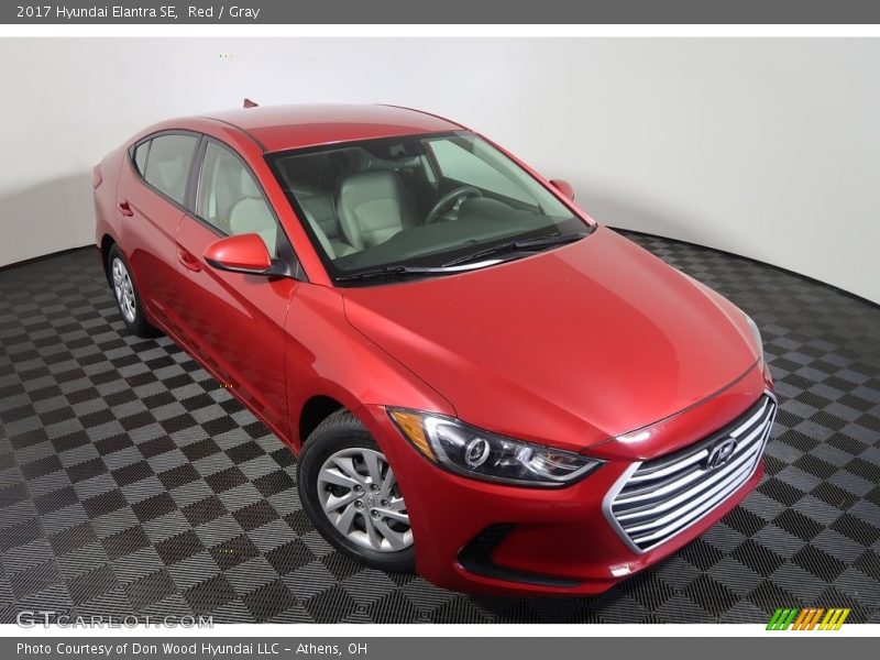 Red / Gray 2017 Hyundai Elantra SE