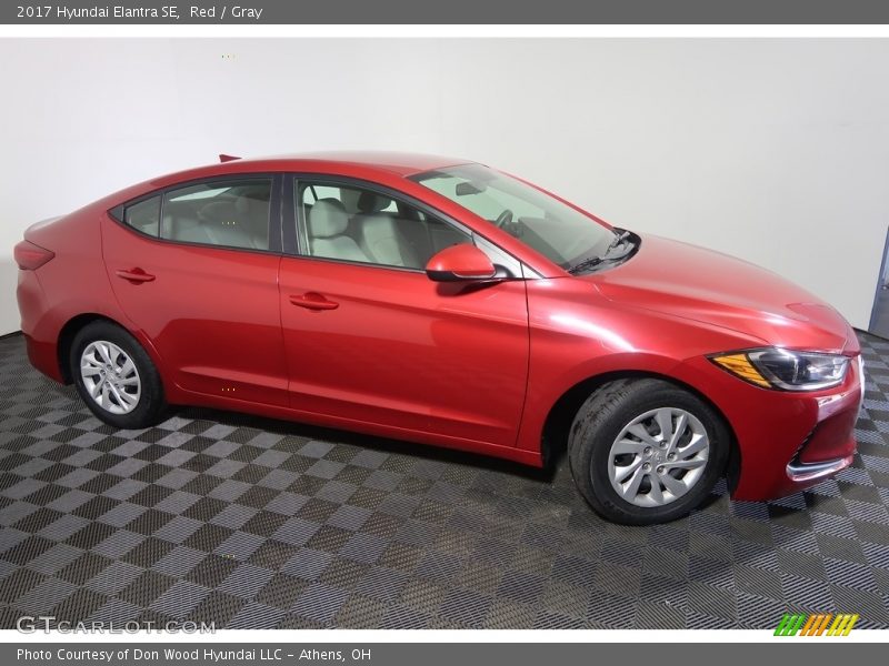 Red / Gray 2017 Hyundai Elantra SE