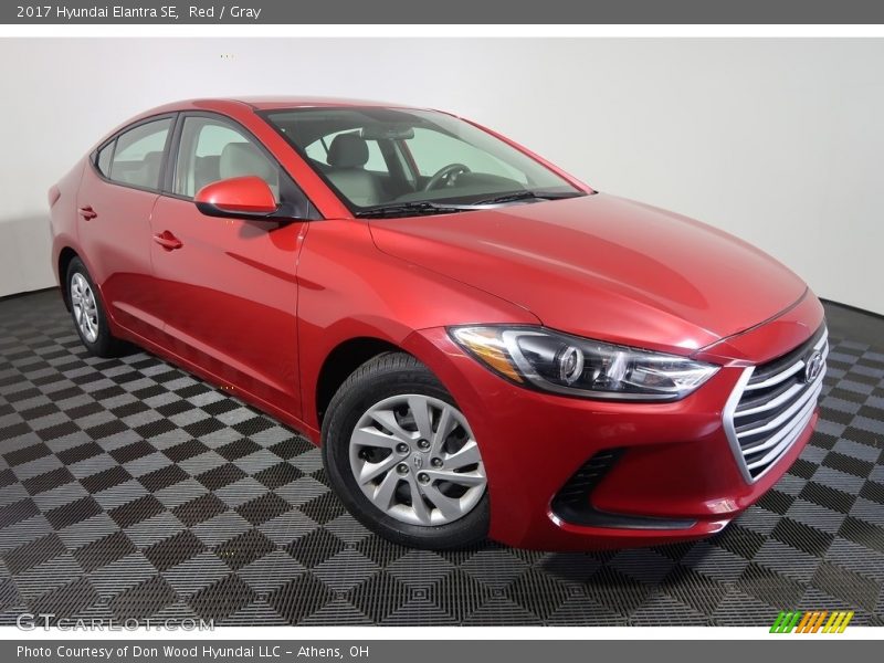 Red / Gray 2017 Hyundai Elantra SE
