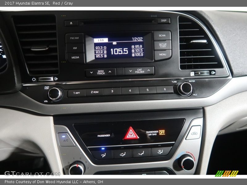 Red / Gray 2017 Hyundai Elantra SE
