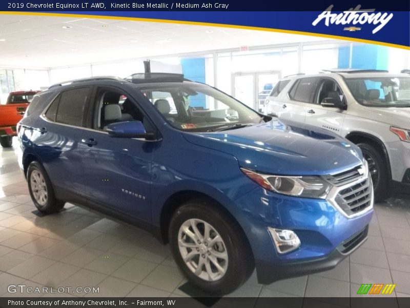 Kinetic Blue Metallic / Medium Ash Gray 2019 Chevrolet Equinox LT AWD