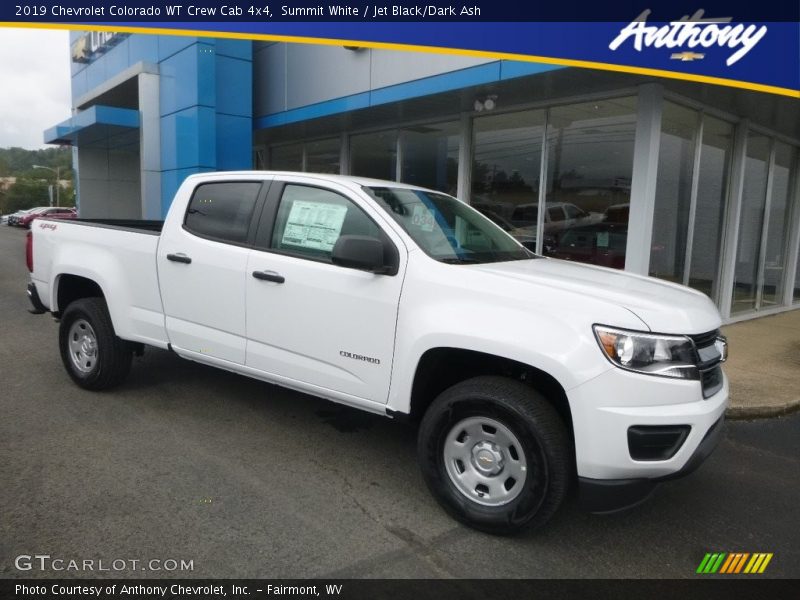 Summit White / Jet Black/Dark Ash 2019 Chevrolet Colorado WT Crew Cab 4x4