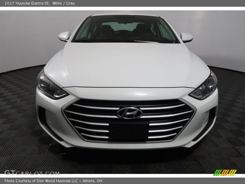 White / Gray 2017 Hyundai Elantra SE