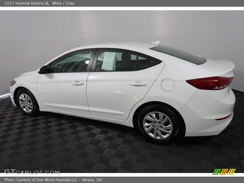 White / Gray 2017 Hyundai Elantra SE