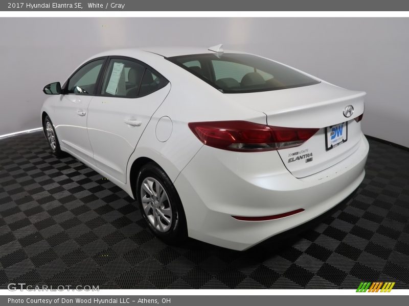 White / Gray 2017 Hyundai Elantra SE