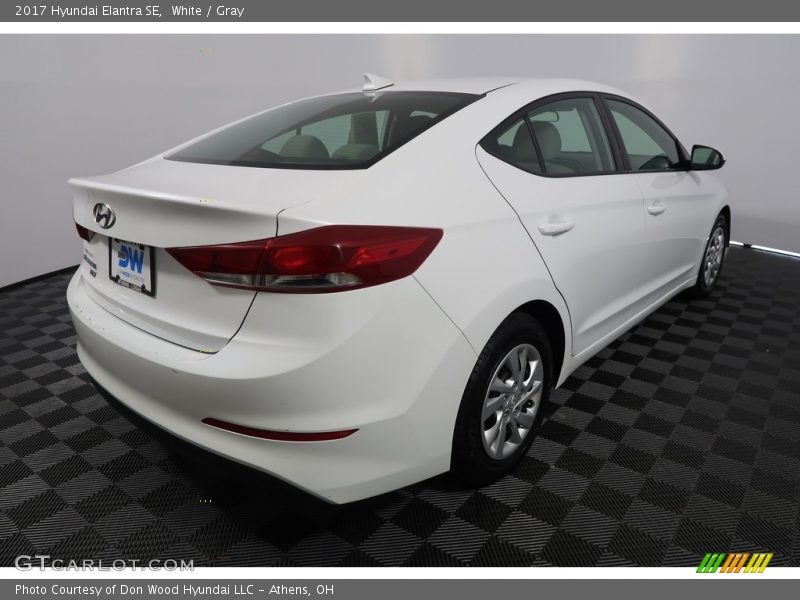 White / Gray 2017 Hyundai Elantra SE