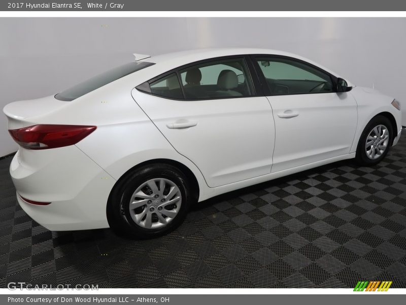 White / Gray 2017 Hyundai Elantra SE